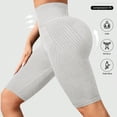 thumbnail image 5 of idosla 3D Anti Cellulite Leggings for Women Slim Compression Bermuda Short Push-Up Sculpting Yoga Pants Fitness Workout Short (Light Gray, S), 5 of 8