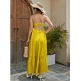 thumbnail image 4 of Women's Satin Maxi Dress - Elegant Matte Finish With Built-In Bra Pads, Flowy Skirt, And Elastic Back For Ultimate Comfort, 4 of 4