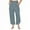 Blue Pants for Women, variant on jtjvou Women's Corduroy Baggy Straight Leg Pants Casual Loose Elastic Waist Trouser with Pockets Summer Trendy Palazzo Pants Black L