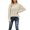 Beige, variant on Vedolay Fall Sweaters Oversized Sweaters for Women Crewneck Long Sleeve Knit Warm Pullover Sweater,Gray XL