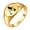 Gold A, variant on Initial Rings for Men Women Letter Rose Flower Name Black Silver Gold Plated Size 4 Stainless Steel Cool Personalized Statement Simple Jewelry Gold D Size 10