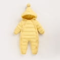 thumbnail image 4 of Gyratedream Newborn Baby Girl Boy Warm Hooded Snowsuit Outerwear Down Onesie Outwear, 4 of 4