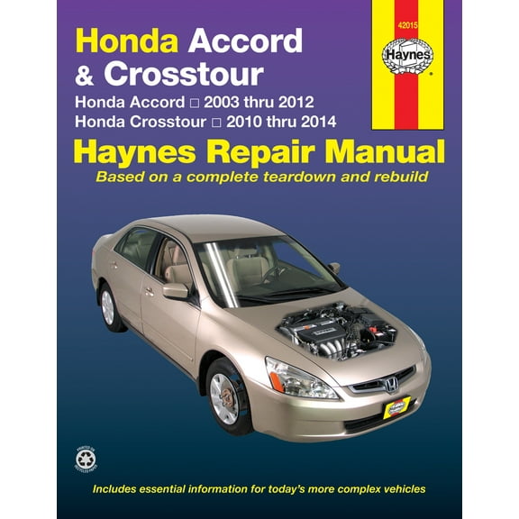 Honda Accord (03-12) & Crosstour (10-14) Haynes Repair Manual ^