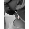 thumbnail image 2 of Pink Heart Spinner Silvertone Face Mask Necklace, 2 of 2