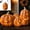 Large, variant on Fall Decor - Halloween Pumpkin Decorations Resin Pumpkin Jack O' Lantern with Flameless Candle - Vintage Autumn Farmhouse Table Decoration for Home Indoor Outdoor Front Porch Mantel ,5.9inche(Small)
