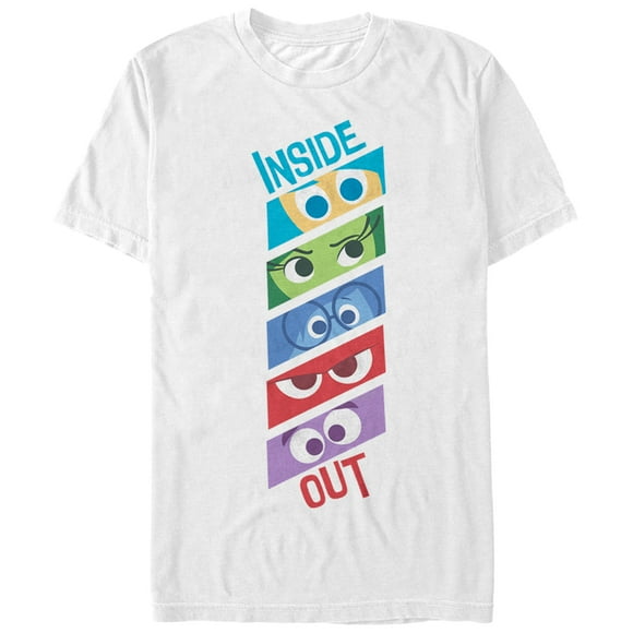 T-Shirt Inside Out Yeux d'Émotion pour Hommes - White - X Large