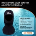 thumbnail image 3 of Gorro de buceo Naiovety Keep Diving DH-321 Negro, 3 of 6