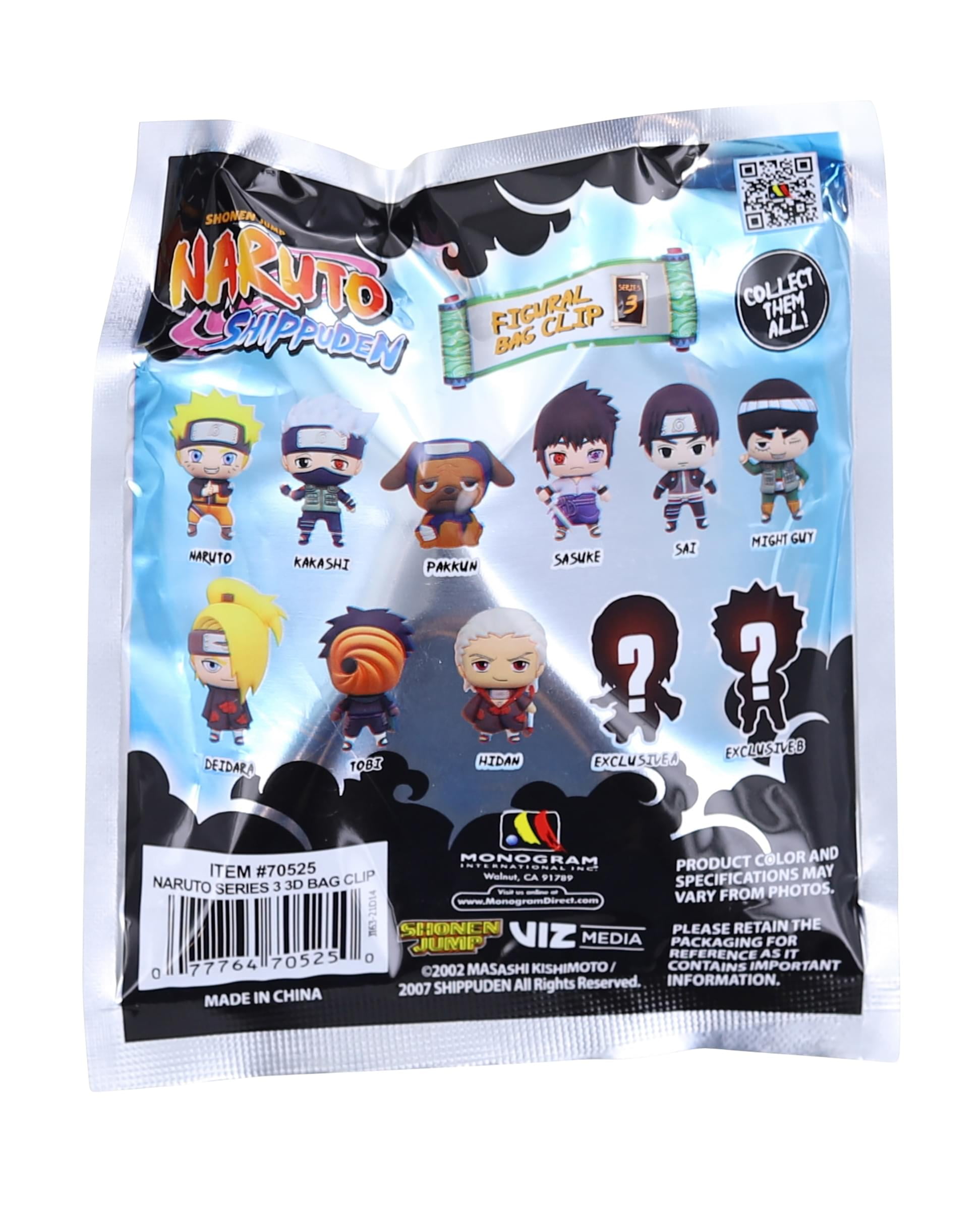 Buy Naruto Series 3 3D Foam Bag Clip | One Random Online at Lowest ...