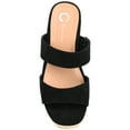 thumbnail image 4 of Journee Womens Ilyana Wedge Heel Espadrille Sandals, 4 of 8