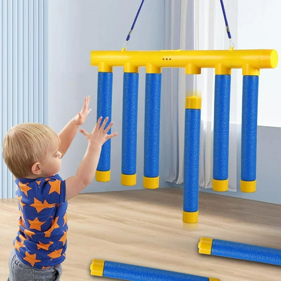 Reflective Drop Stick Challenge Game，3 adjustable speeds, soft material, a hand-eye coordination toy suitable for all ages, perfect for parent-child interaction and leisure（No remote control）