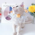 thumbnail image 3 of Breathable Pet Collar - Lace Edge - Fashion Pet Bibs Scarf - Handcrafted Wreath Accessories - for Outside, 3 of 8