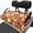 Retro 70s Floral Print, variant on Uourmeti Mushroom Pattern Golf Cart Seat with Pockets, Easy to Install Golfcart Seat Cover Fit for Club Car
