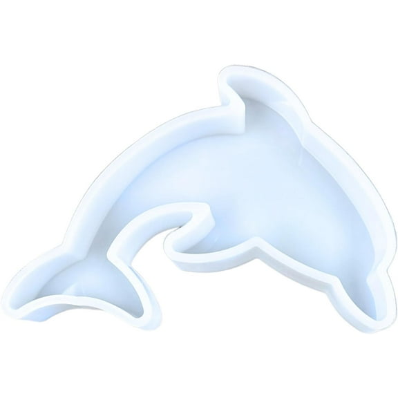 Dolphin Car Freshie Silicone Mold 3.5 x 5.5 x 0.8 Ocean Beach Fish Oven Safe 450 F Use With Scented Freshie Beads Mermaid Seashell