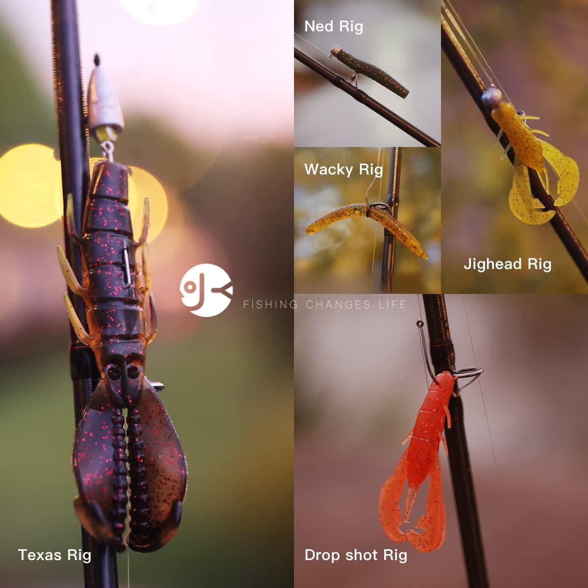 Bass Fishing Lures Kit For Freshwater With Animated Swimbait Topwater Plopper Chatterbait Crankbait Soft Plastic Baits Set Tackle Box Included