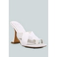 thumbnail image 6 of Snatched Intertwined Toe Ring Heeled Sandals, 6 of 10