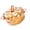 Amber, variant on Yihuala Christmas Candy Dish,Candy Cookie Jars,Jewelry Box,Biscuit Containers Food Storage,Pumpkins Glass Jar With Lid