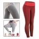 thumbnail image 5 of Pantalones de yoga con realce de glúteos, mallas elásticas de control para fitness, mallas para correr y hacer ejercicio Rojo L, 5 of 9