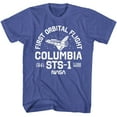 thumbnail image 1 of NASA Columbia Sts 1 Royal Heather Adult T-Shirt S, 1 of 2