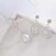 thumbnail image 4 of Conjuntos de joyas de boda, mano de obra fina Versátil Conjunto de joyas de diamantes de imitación Amplia aplicabilidad Hermoso Práctico para mujeres para aniversarios, 4 of 8