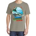 thumbnail image 2 of Wild Bobby, Tarpon Extreme, Fishing, Garment-Dyed Washed Look Short Sleeve Tees, Sand, Medium, 2 of 3