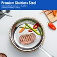 thumbnail image 2 of 12-Piece Tri-Ply Stainless Steel Cookware Set, 2.8mm Thick, Includes Skillets, Saucepans, Sauté Pan, Stockpot & Steamer Insert with Lids, 2 of 11
