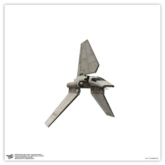 Gallery Pops Star Wars: Saga - Imperial Shuttle Wall Art, Unframed Version, 12" x 12"