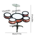 thumbnail image 6 of Pyaiiner Beginner Drum Set with Realistic Cymbals and Sticks for Rhythm Practice and Early Music Exploration, 6 of 6