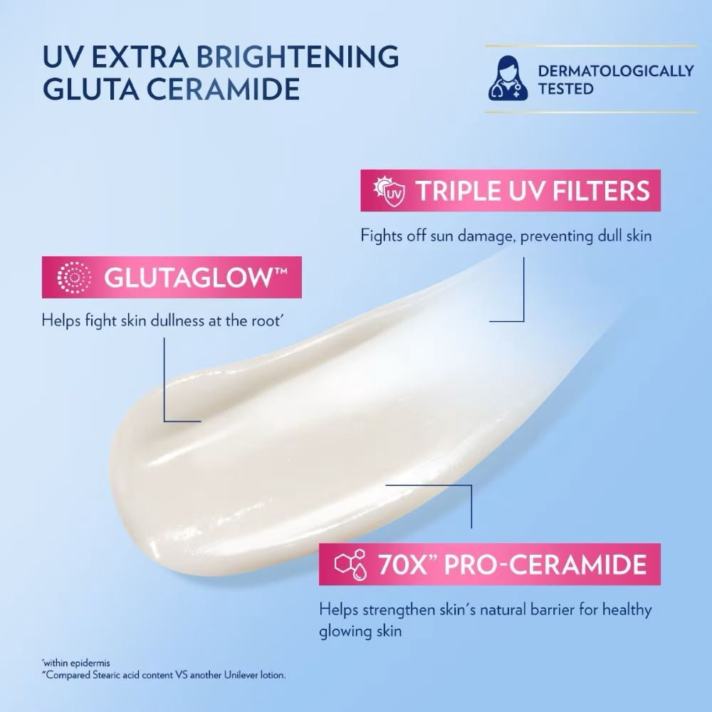 Vaseline Healthy Bright Moisturizing Brightening for Dull Skin with Niacinamide & Glutathione Body Lotion for Day Use 470 mL