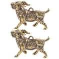 thumbnail image 1 of 2pcs Goat Keychain Charms Goat Keychain Pendants Decorative Brass Keychain Pendants, 1 of 9