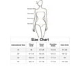 thumbnail image 7 of Unique Bargains Women's Plus Flare Sleeve Round Neck Tie Belt Ruffle Dresses 1X White, 7 of 7