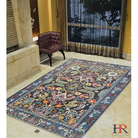 Handcraft Rugs Modern Traditional with Unique Colors. Faded Abstract Contemporary Persian Tabriz design Area Rug. Our Best Seller Rug Collection. Color: