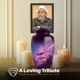 thumbnail image 2 of Yatskia Purple Snake with Thunderstorm Little Funeral Keepsake Urn for Ashes Adult Brother and Sister, Decorative Large Cremation Urns for Human Ashes Adult, (Classic 10 Inch and 3 Inch), 2 of 8