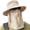 beige, variant on Nylon Sun Hats for Women and Men UPF 50+ Sun Protection and Neck Flap,Bucket Hat for Men and Women-Gray