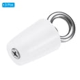 thumbnail image 3 of Uxcell Silicone Rubber Tapered Plug 15 to 20mm Solid Bathtub Bungs Stopper with Ring White 3 Pieces, 3 of 5