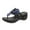 Blue, variant on JeashCHAT Slip On Slide Sandals for Women Women's Thick Sole Shoes Ladies Beach Sandals Summer Non-Slip Causal Flip Flops Slippers (Black)