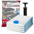 thumbnail image 1 of Spacesaver Premium Vacuum Storage Bags. 80% More Storage, Hand-pump For Travel, Vacuum Sealer Bag With Double-zip Seal And Triple Seal Turbo-valve For, 1 of 5