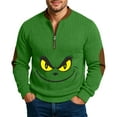 thumbnail image 2 of Mens Big And Tall Christmas Shirts Christmas Ugly Sweaters Green M, 2 of 4