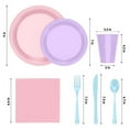 thumbnail image 4 of Exquisite Easter Disposable Plastic Party Plates and Dinnerware Combo Set 350 Piece, 4 of 14