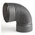 thumbnail image 2 of Heat-Fab 2814B 8" 90 Degree Elbow, Black, 2 of 2