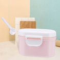 thumbnail image 3 of Caja de Almacenamiento de Viaje Sunnimix Recipiente Portátil para Alimentos 2400ml 1200ml Rosa, 3 of 8
