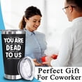 thumbnail image 2 of Farewell Gifts for Coworkers - Coworker Leaving Gifts, Going Away Gift For Coworker - New Job, Good Luck, Goodbye Gifts For Coworkers, Boss, Men, Women, Friends - 20 oz Black Tumbler, 2 of 6