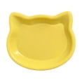 thumbnail image 2 of Virelaxpo Molded Cat Face Shaped Pet Food Dish 6.1 x 4.7 Inch Wide Shallow Rim Non Skid Base for Kibble Wet Food, 2 of 6