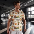 thumbnail image 3 of Wukai Autumn In The Forest Print Men's Short-Sleeved Mesh T-Shirt,Quick-Dry Short Sleeve Workout T-Shirt-, 3 of 8