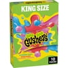 Gushers Super Sour Fruit Flavored Snacks, King Size Pouches, 10 Ct, 20 oz