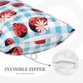 thumbnail image 5 of Balery Flowers and Lady Bugs Bedding Queen Pillow Cases - Envelope Closure - Soft Brushed Microfiber Fabric - Shrinkage and Fade Resistant Pillow Cases-14"x20", 5 of 9