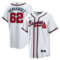 Men's Nike Daysbel Hernandez White Atlanta Braves Home Replica Jersey