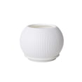 thumbnail image 2 of Horivan Modern White Striped Plastic Flower Pot Lightweight Durable Indoor Outdoor Planter with Drainage Tray Home Garden Decor for Plants Succulents Herbs Patio Balcony Living Room, 2 of 6