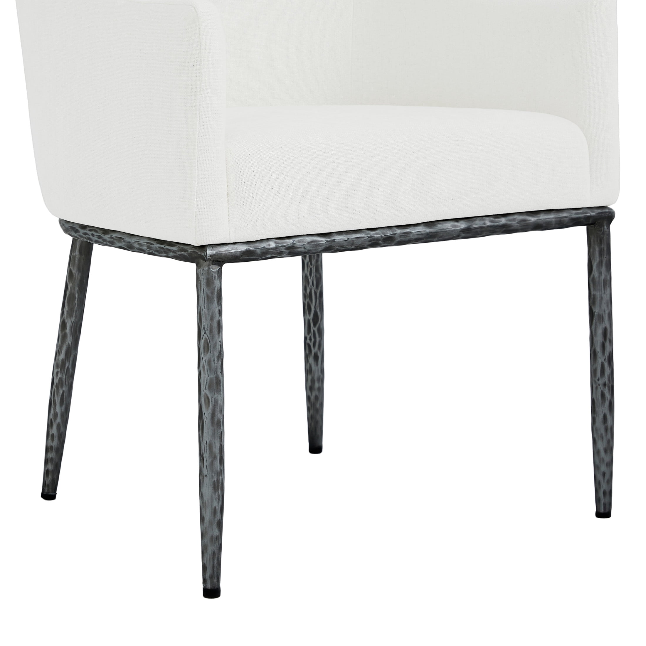 Christopher Knight Home 5-Piece Round Dining Set, Pedestal Table with Upholstered Armchairs, Black+Forged Pewter
