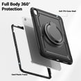 thumbnail image 4 of Dteck Case for iPad 10th Gen Case, Heavy Duty Shockproof Protective Case with Rotating Stand Handle Grip and Shoulder Strap for iPad 10th Gen 10.9" 2022,Black, 4 of 8