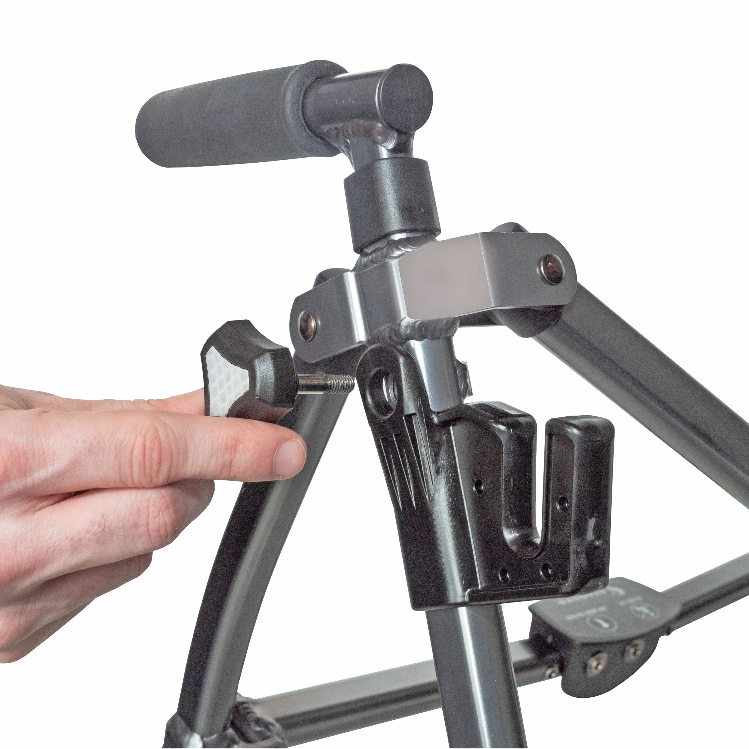 Stander Walker Tray Accessory for Stander and Able Life Walkers and Rollators, Tray Table with Cup Holder, Tool-free Assembly, Black